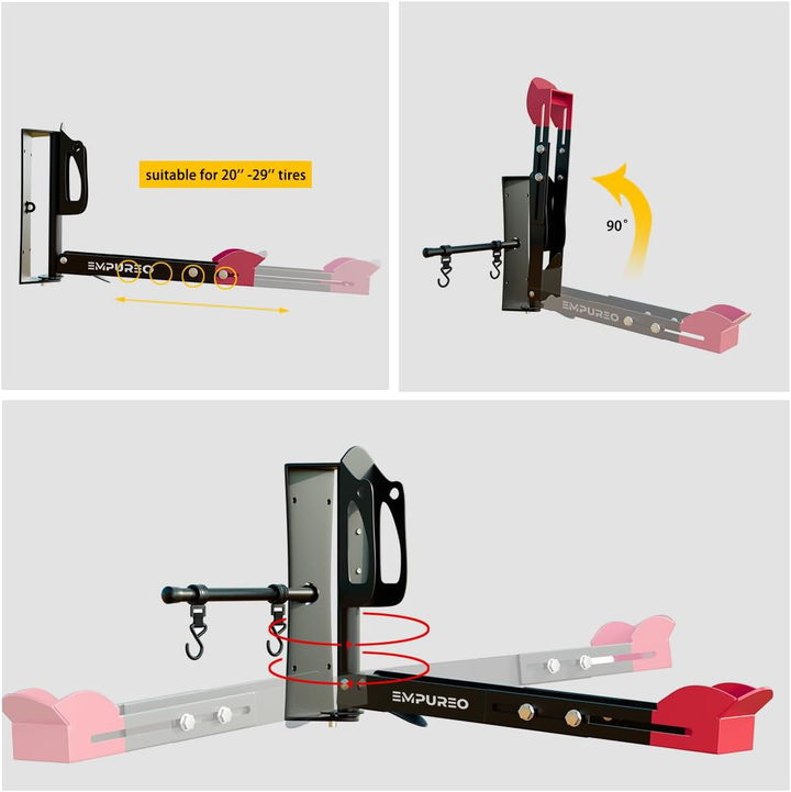 Swivel Cradle Bike Wall Rack