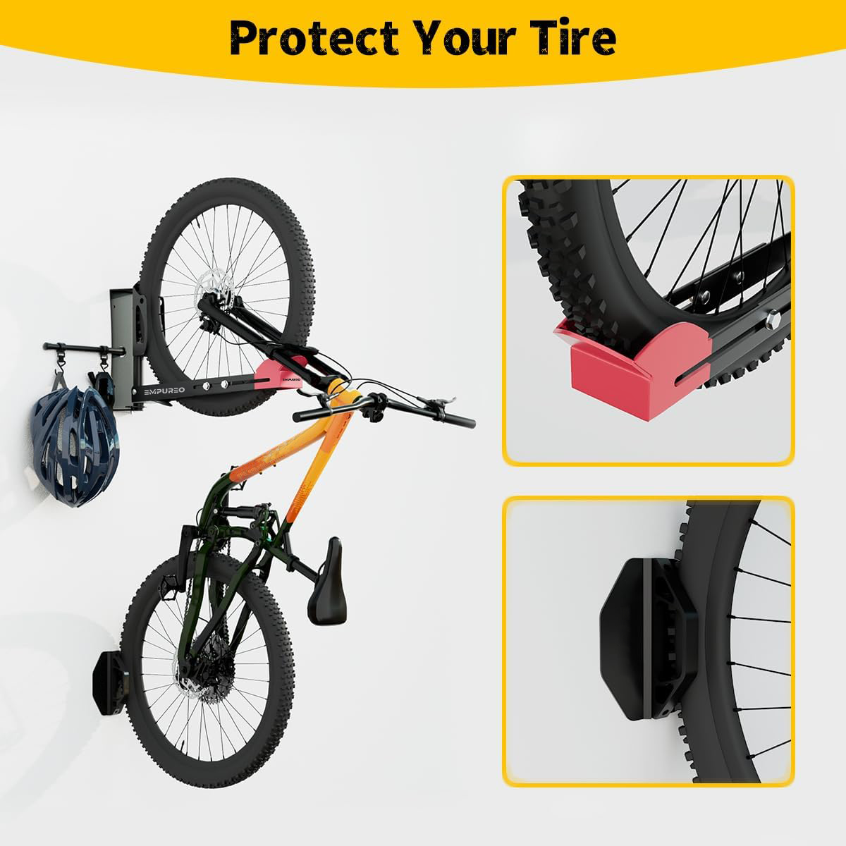 Swivel Cradle Bike Wall Rack